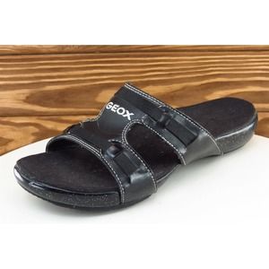 Geox Youth Girls Shoes Size 5‎ M Black Slide Synthetic